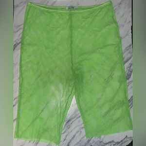 Fishnet Biker Shorts